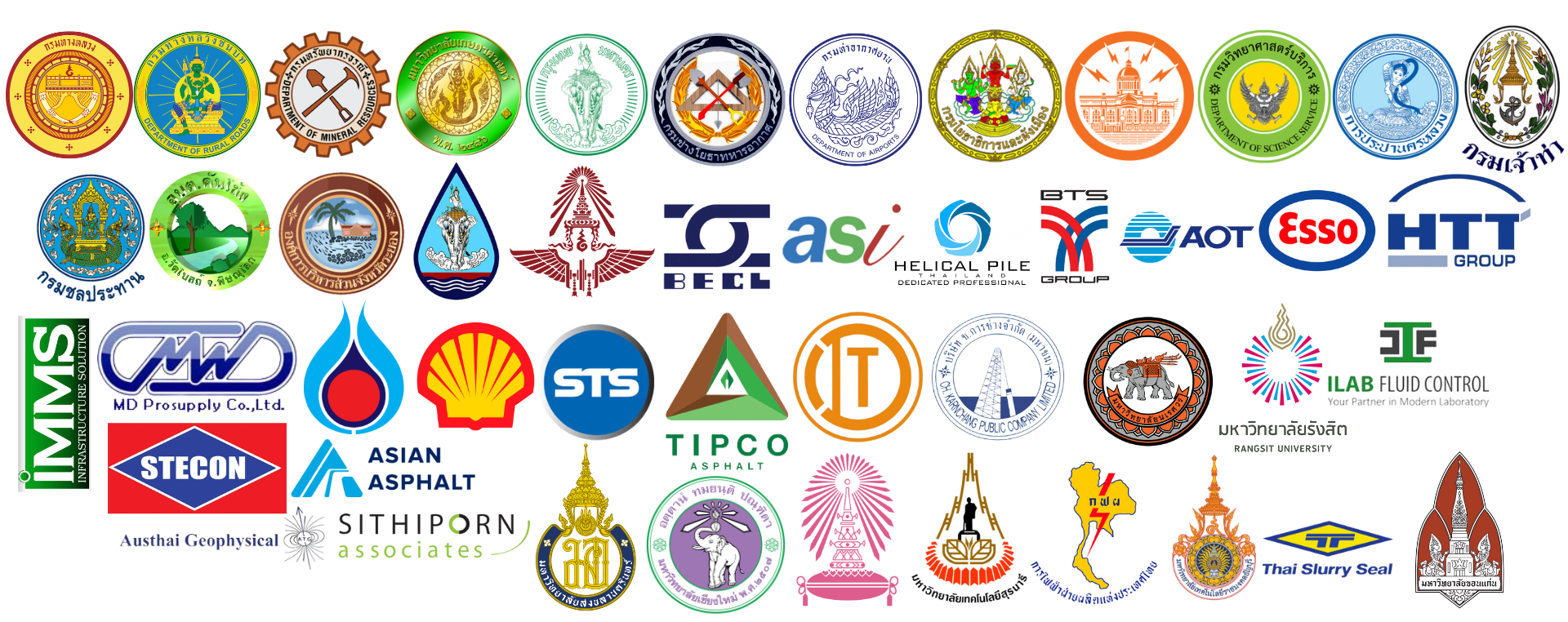 ลูกค้าบางส่วนของ Asia Testing Equipment